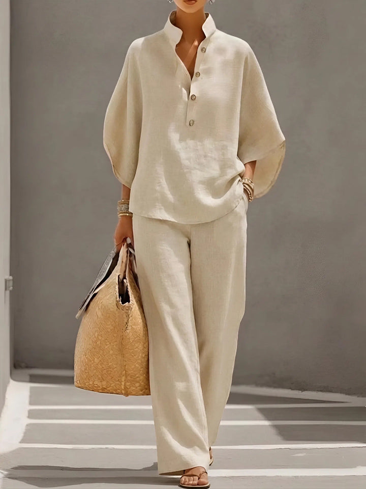 Elena - Casual Set in Cotton and Linen
