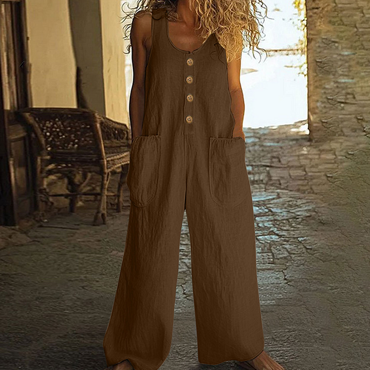 Beloria Jumpsuit - Coffee