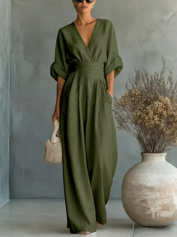 Chiara | Fluid Long Jumpsuit with Print