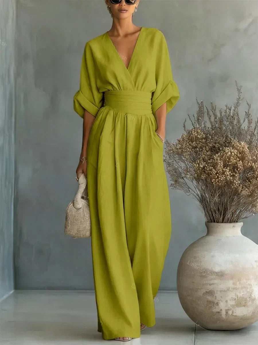 Chiara | Fluid Long Jumpsuit with Print